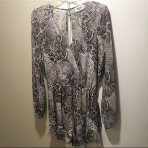 Show me your MuMu snakeskin romper